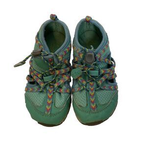 Chaco Outcross Water Shoe Size10 Sandal Hiking Trail Green Teal Junior Kid Shoes